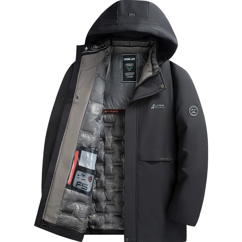 Herren Winterjacke mit Wasserdichter Beschichtung