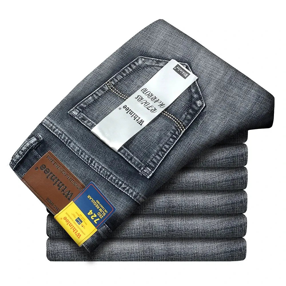 Herren Gerade Denim Jeans