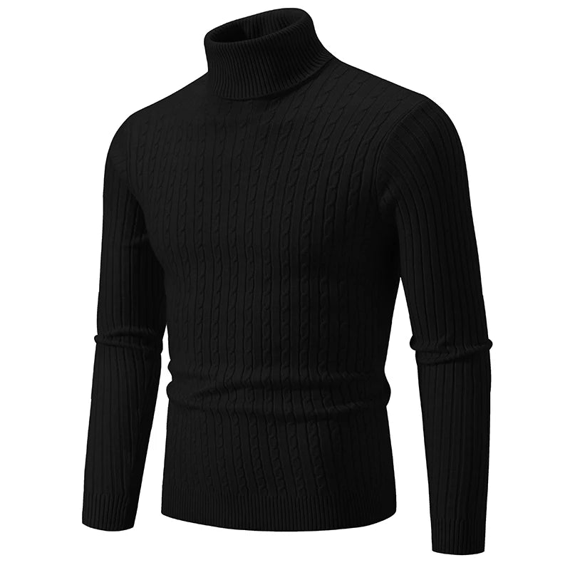 Herren Rollkragenpullover Aus Wolle