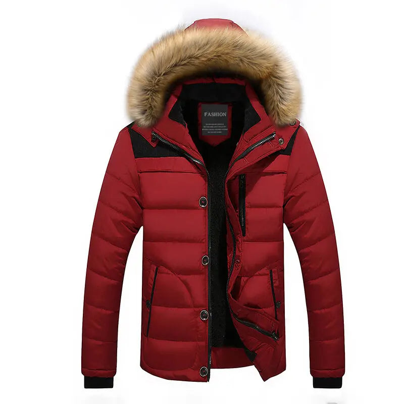 Herren Winterjacke mit wasserdichter Beschichtung