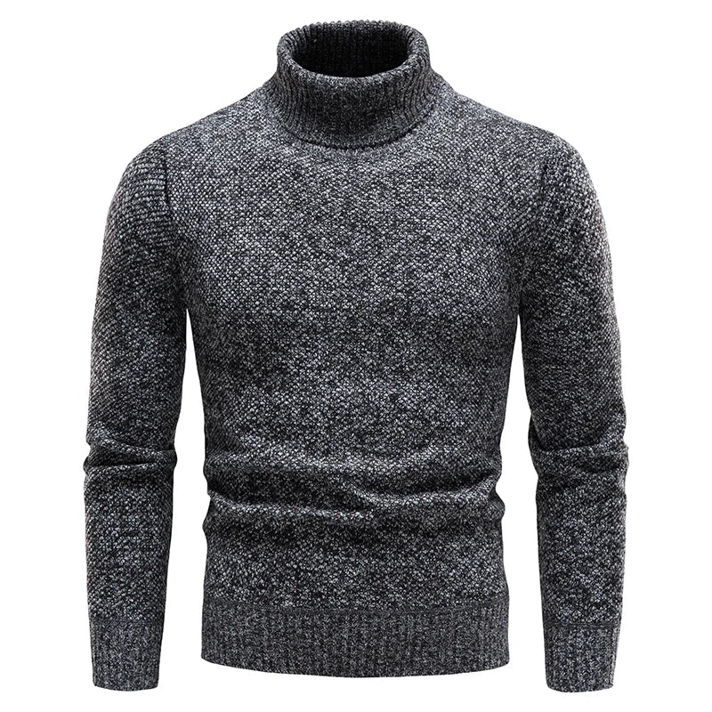 Herren warme rollkragenpullover aus merinowolle