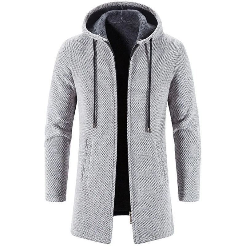 Herren lange wollweste mit fleece