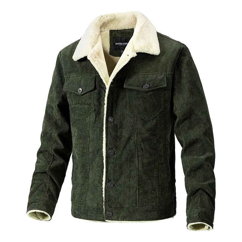 Herren jacke mit Fellkragen