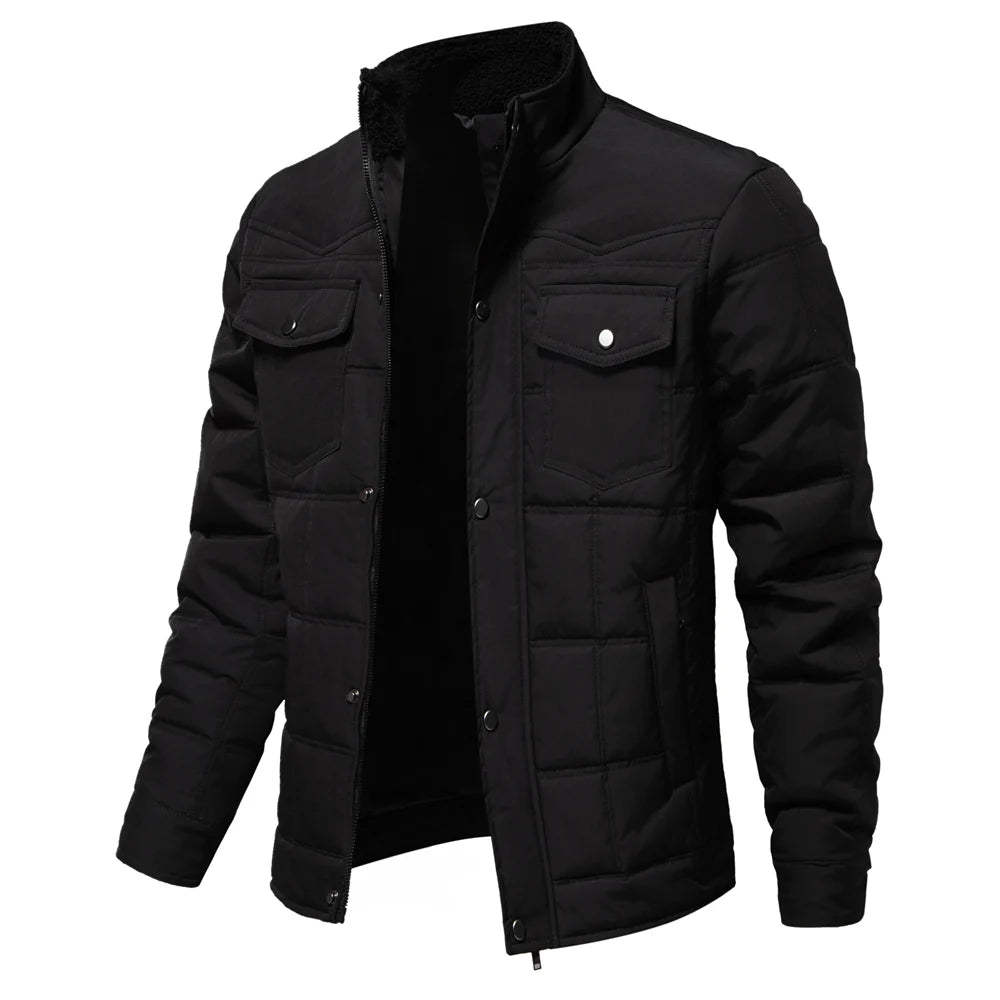 Herren Winterjacke mit Fleece-Futter