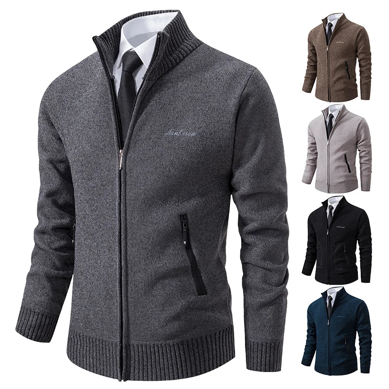 Herren business fleece-winterweste mit seitentaschen