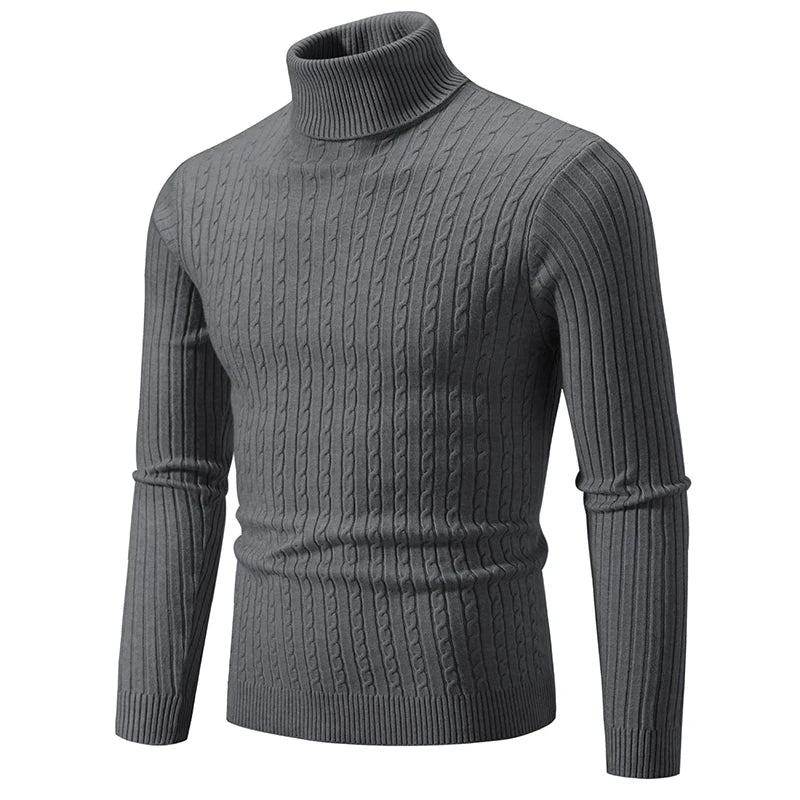 Herren Rollkragenpullover Aus Wolle