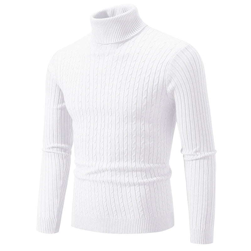 Herren Rollkragenpullover Aus Wolle