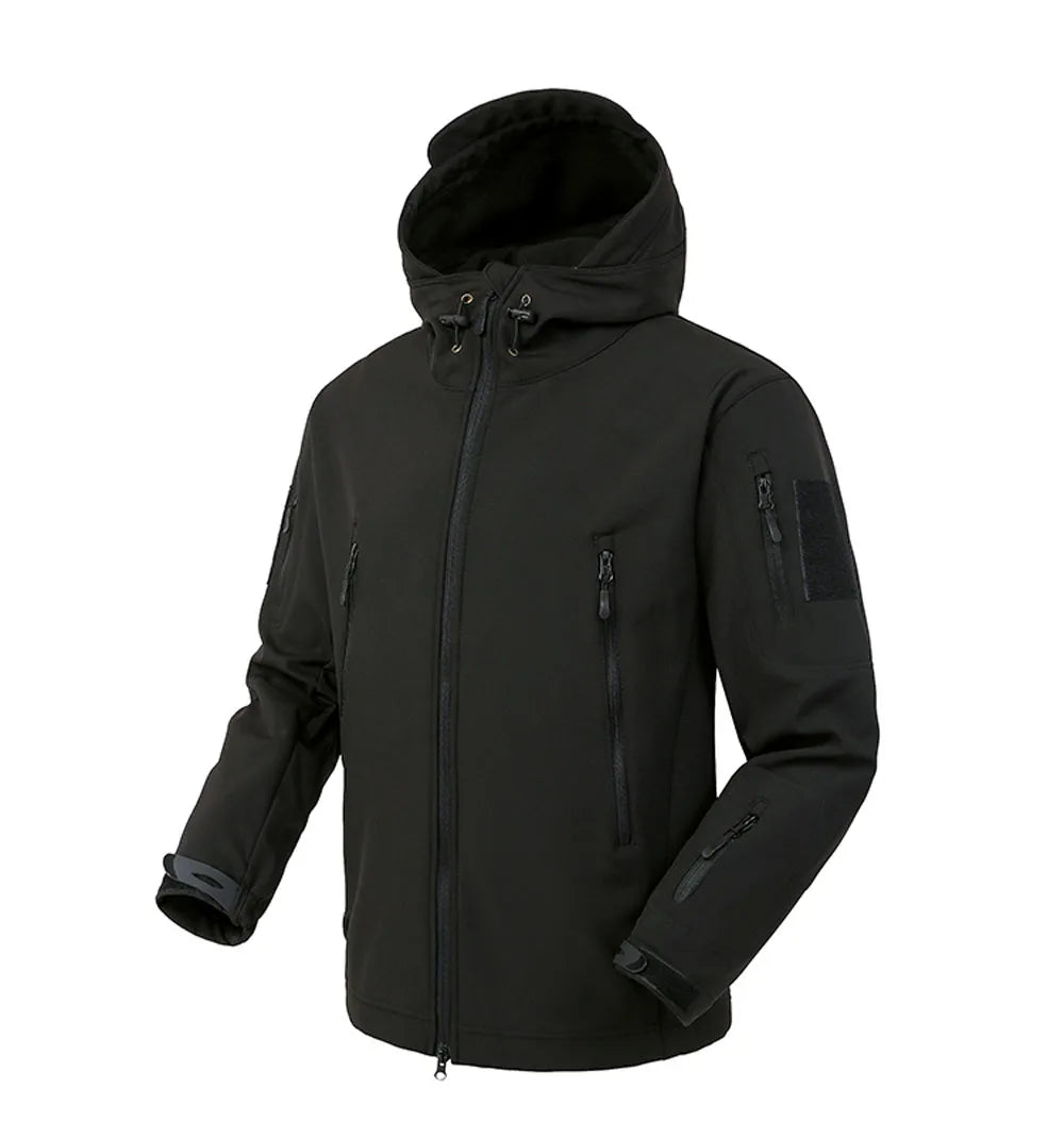 Herren Softshell-Regenjacke mit wasser und winddichter Funktion