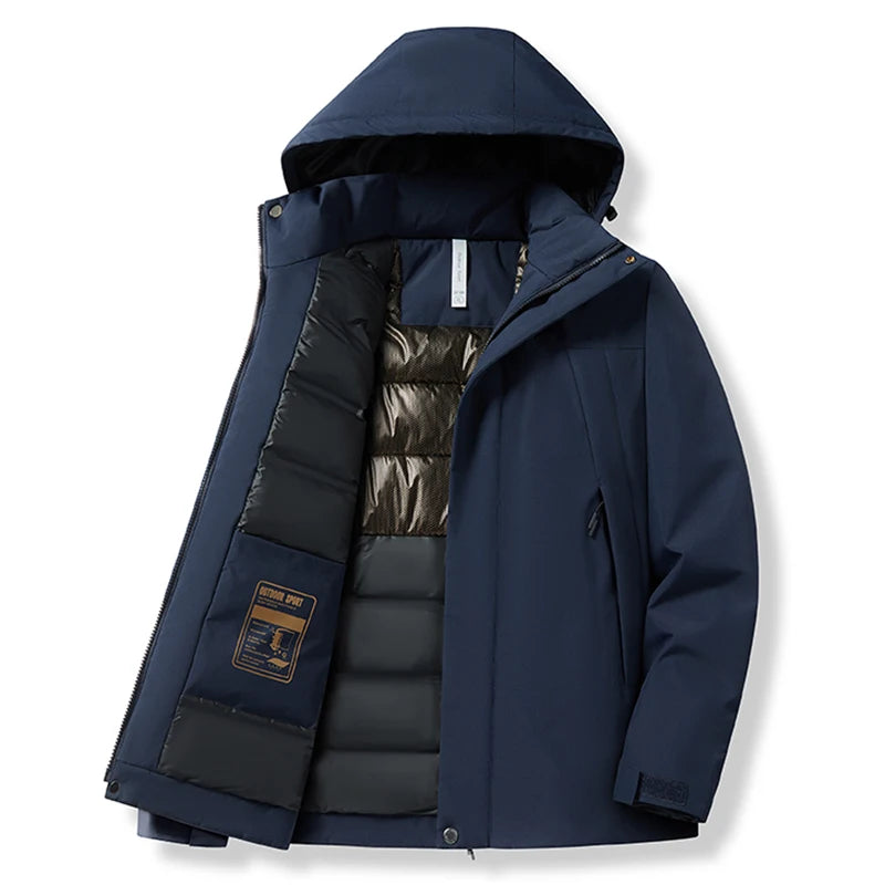 Herren Winterjacke mit wasserdichter Beschichtung