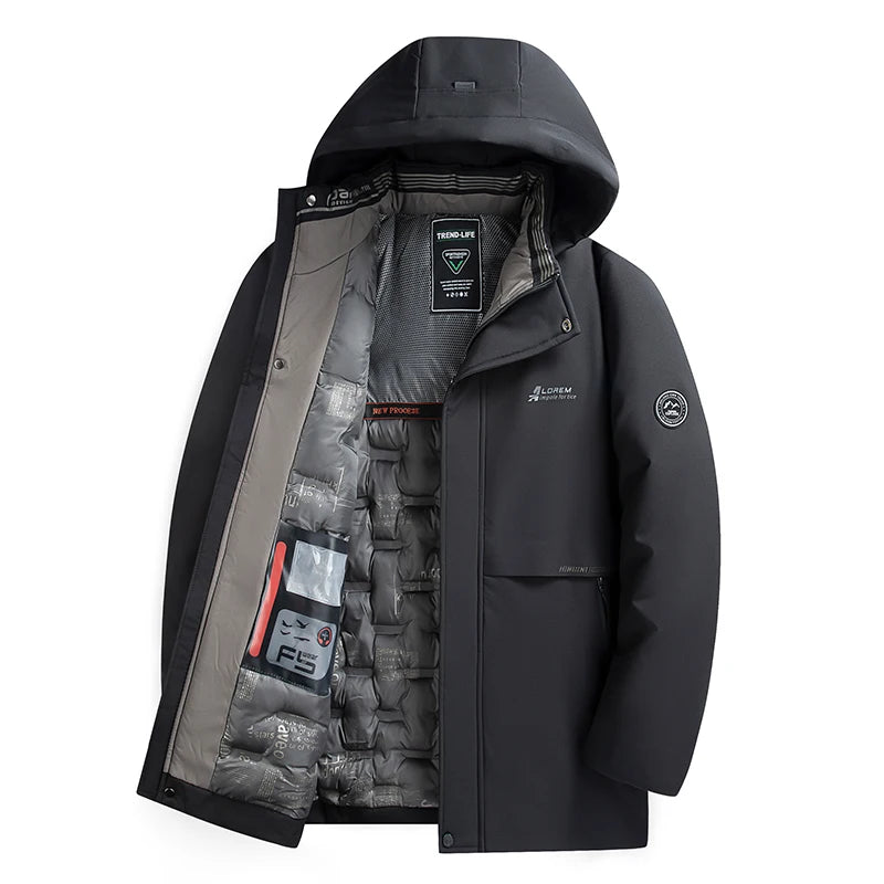 Herren Winterjacke mit Wasserdichter Beschichtung