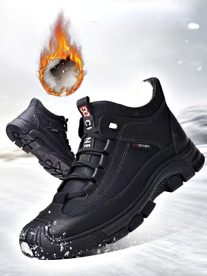 Herren Winterstiefel mit warmem Baumwollfutter