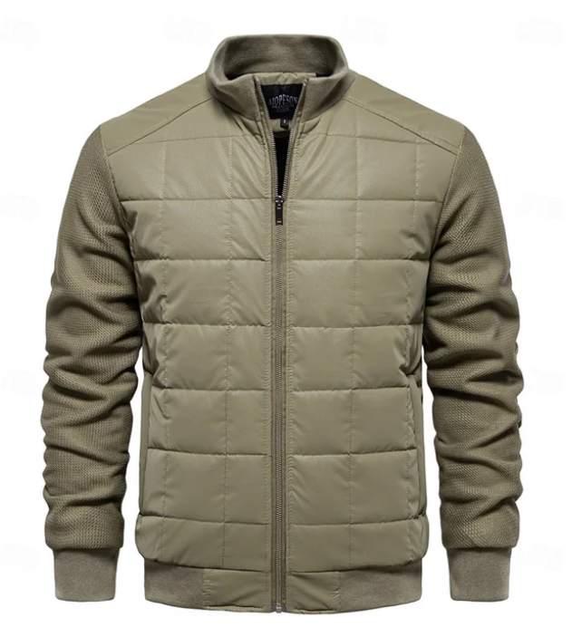 Herren winter pufferjacke mit reißverschluss