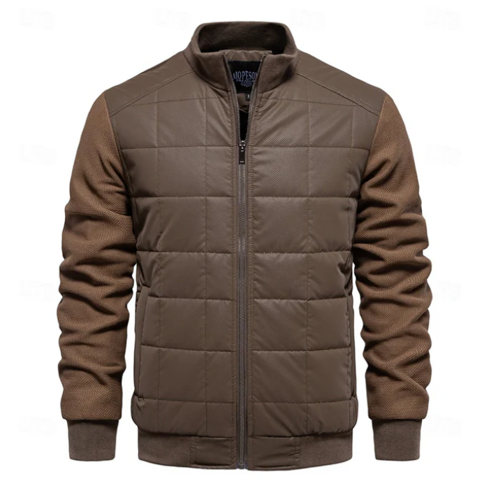 Herren winter pufferjacke mit reißverschluss