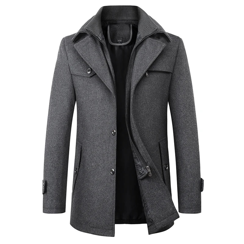 Herren Winterjacke mit Wollanteil