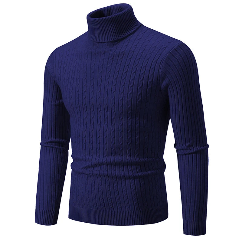 Herren Rollkragenpullover Aus Wolle