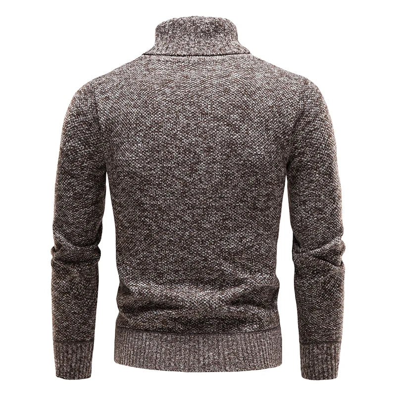 Herren warme rollkragenpullover aus merinowolle