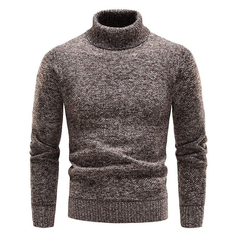 Herren warme rollkragenpullover aus merinowolle