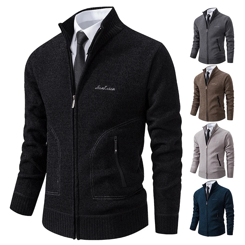 Herren business fleece-winterweste mit seitentaschen