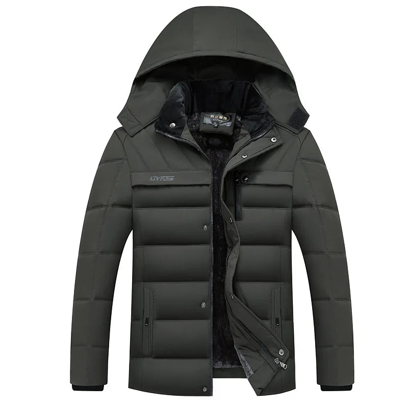 Herren Wasserdichte Winterjacke mit Fleecefutter