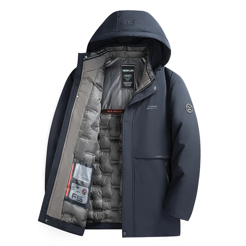 Herren Winterjacke mit Wasserdichter Beschichtung