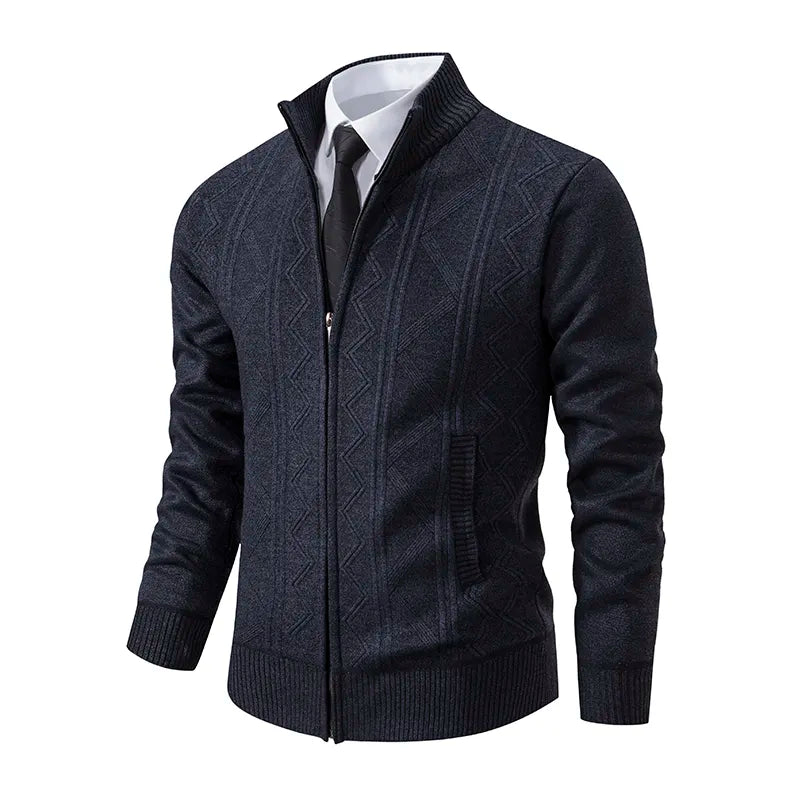 Herren Winter Strickjacke