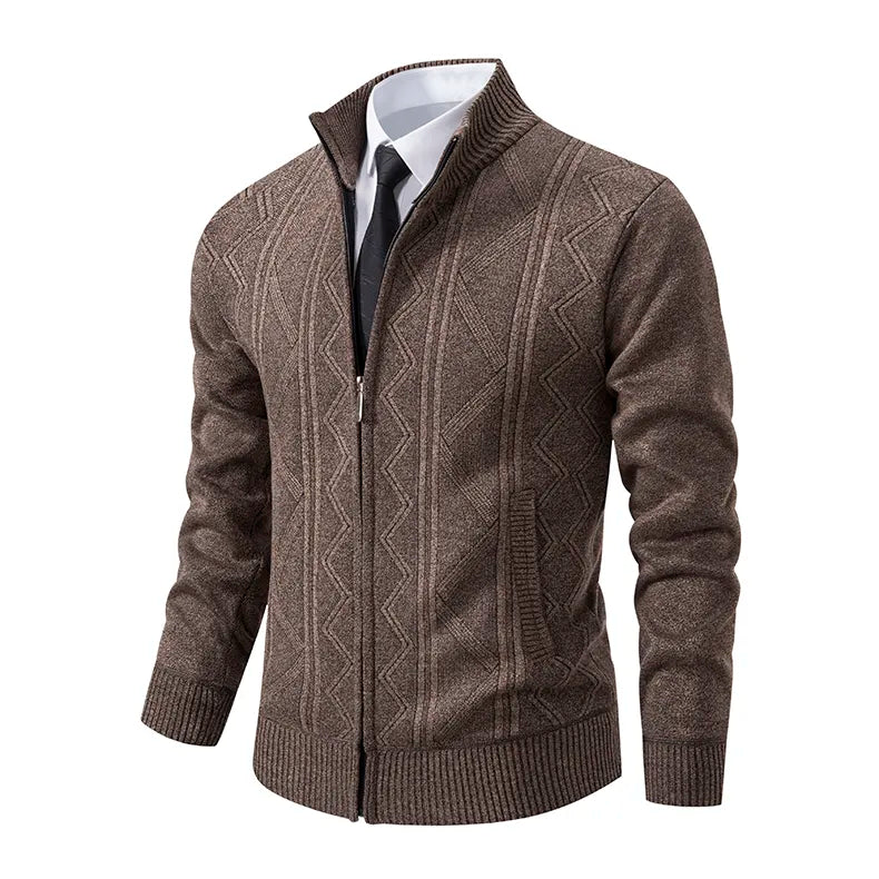 Herren Winter Strickjacke