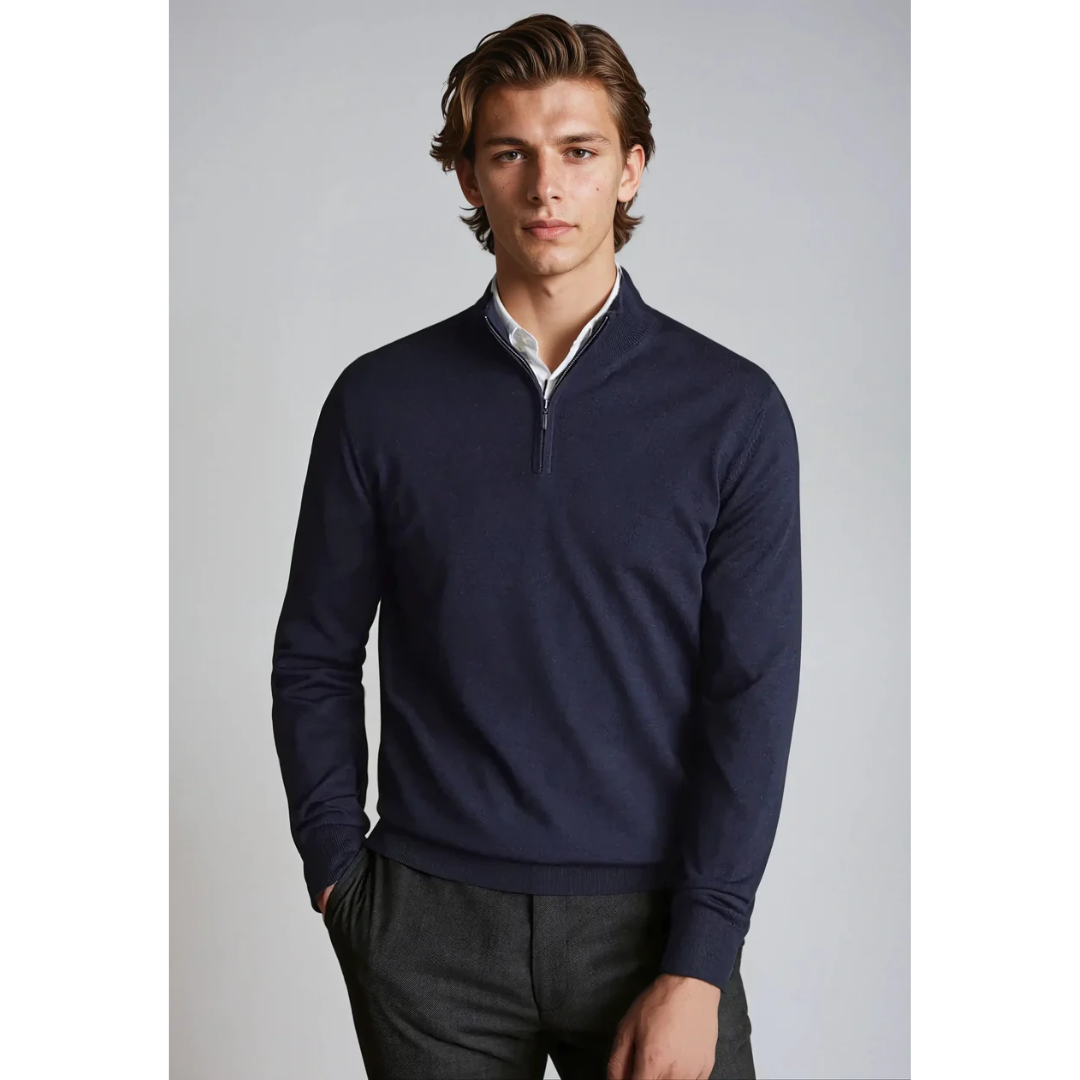 Herren Quarter Zip Pullover