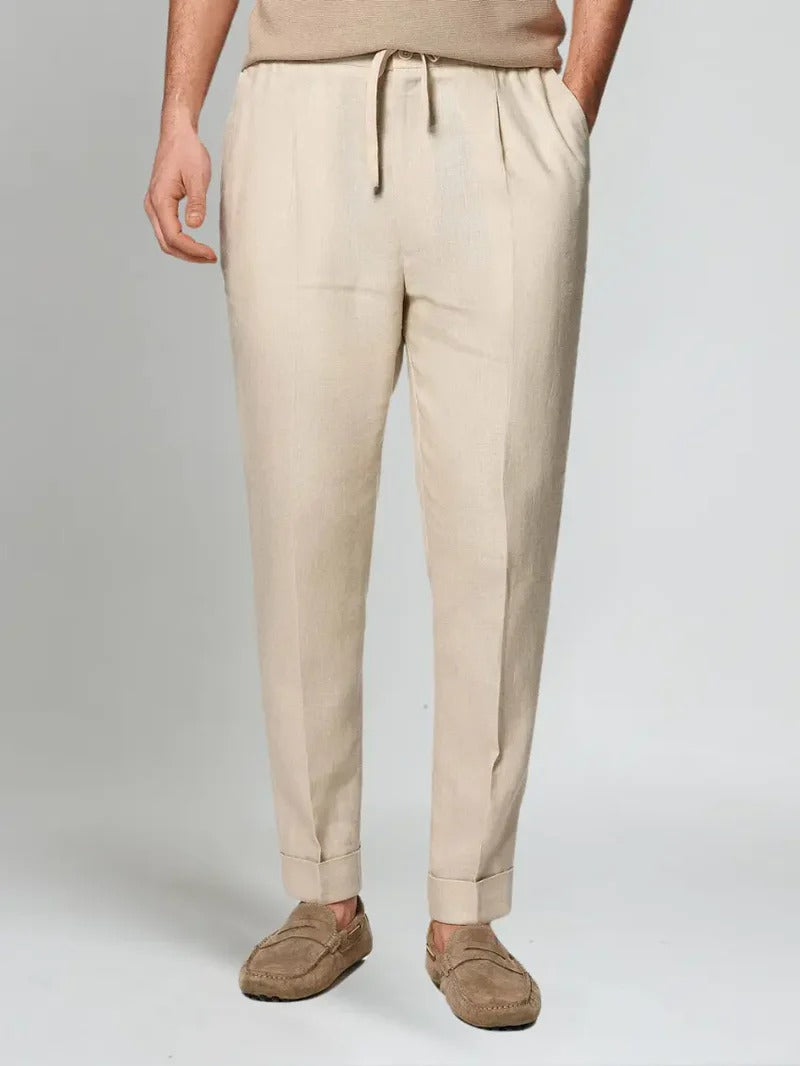 Herren Leinen-Sommerhose - Bequeme Passform