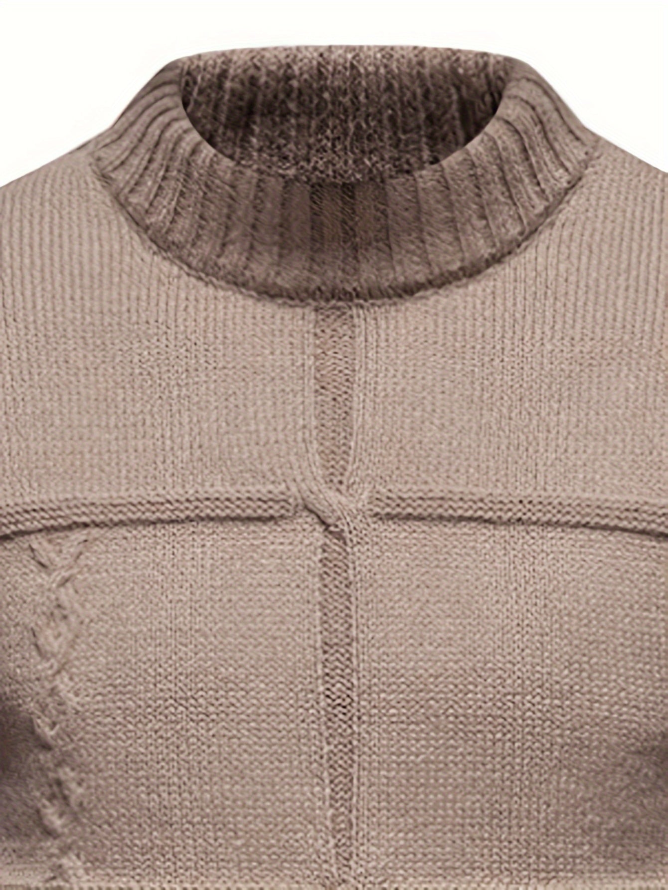 Herren-Strickpullover mit Strukturmuster