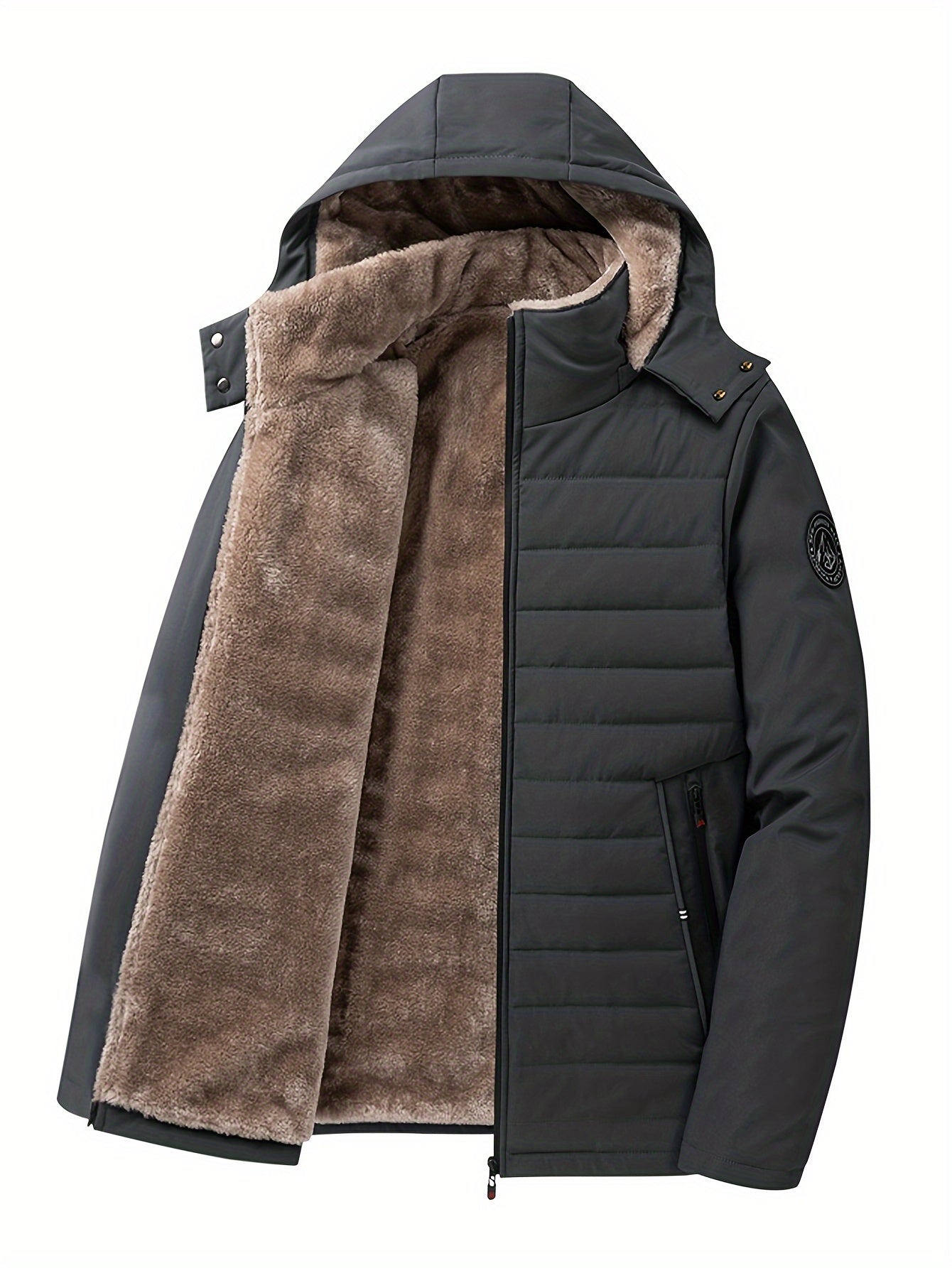 Herren-Winterjacke mit Fleece-Futter