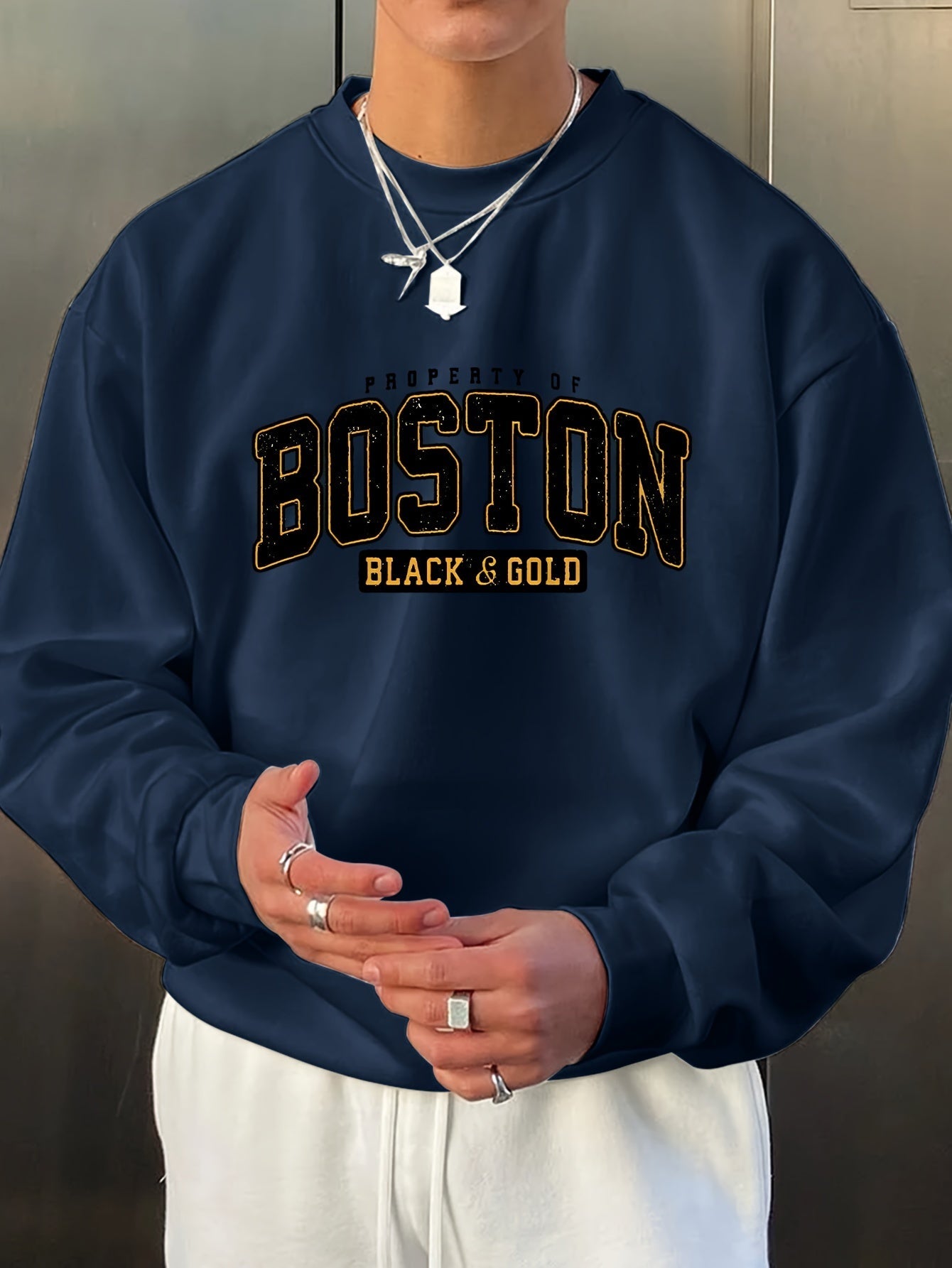 Herren boston oversized pullover