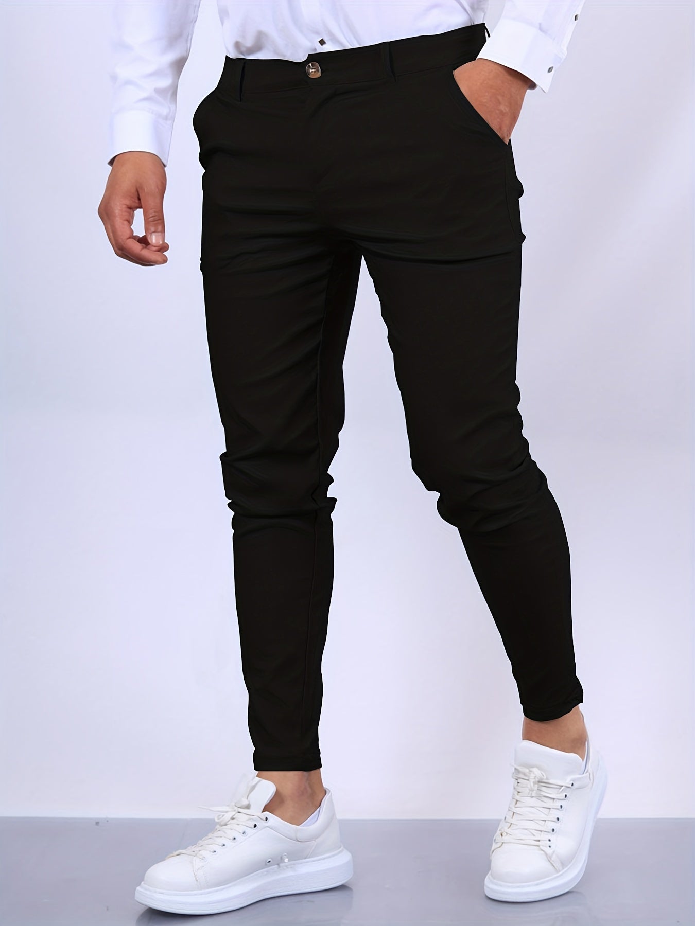 Herren schmal geschnittene chino-stretch-hose