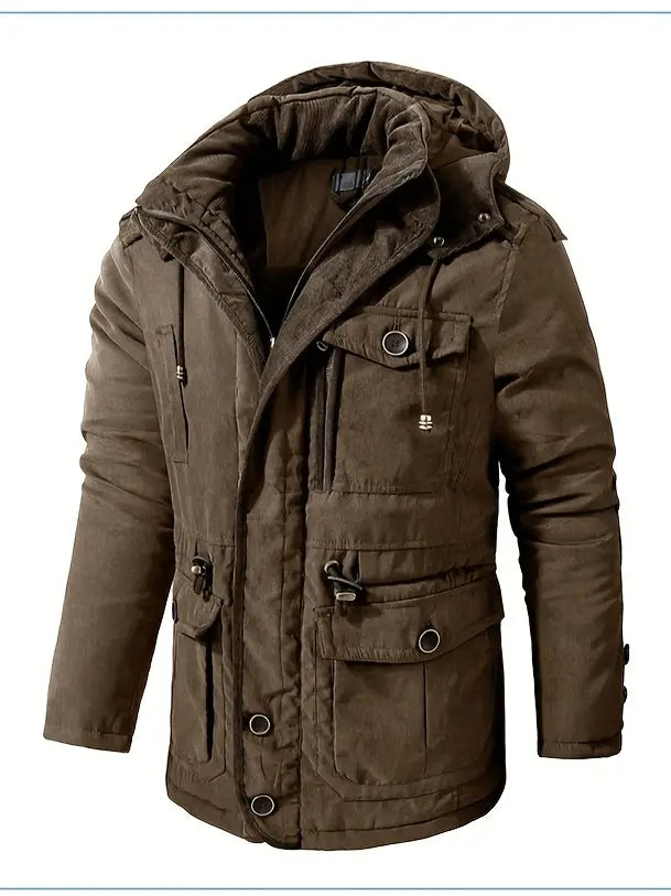 Herren Winterjacke mit Kapuze