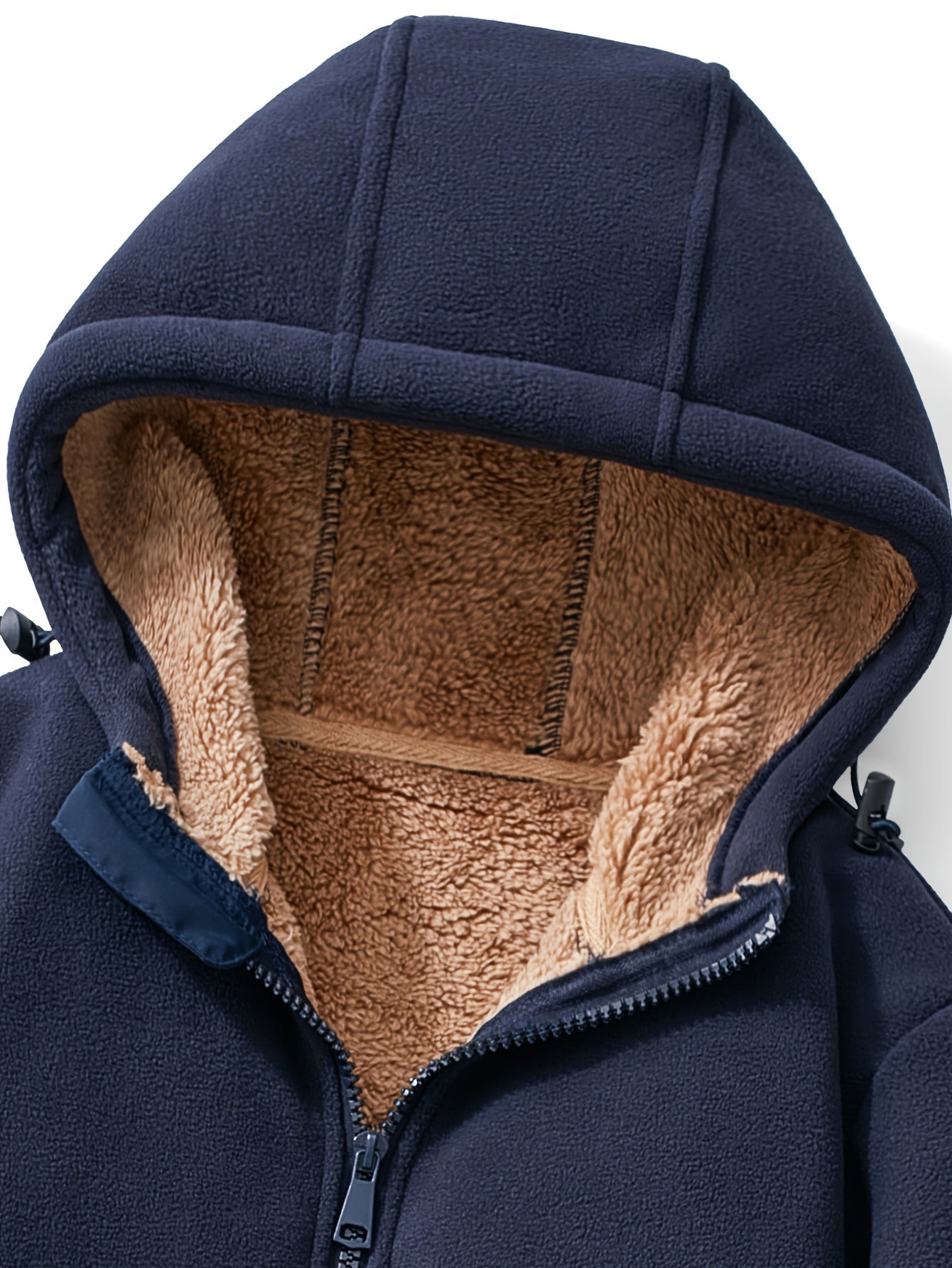 Herren winterjacke aus wolle mit fleecelining