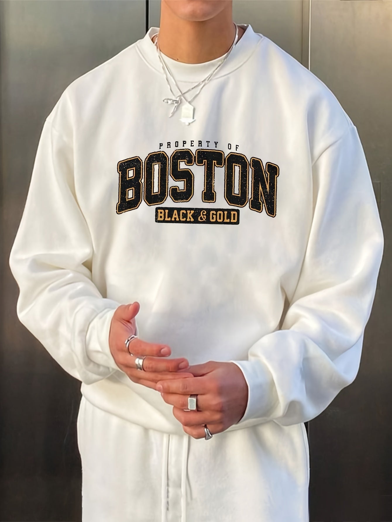 Herren boston oversized pullover