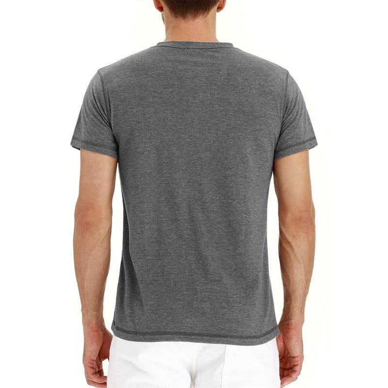 Herren-Henley-T-Shirt mit Knopfleiste