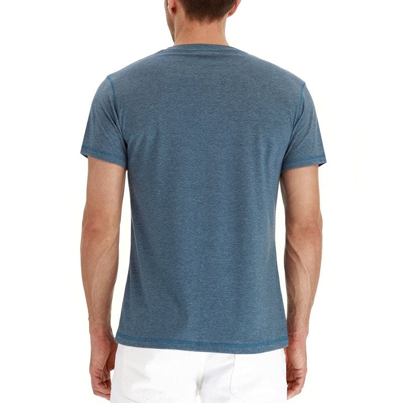 Herren-Henley-T-Shirt mit Knopfleiste