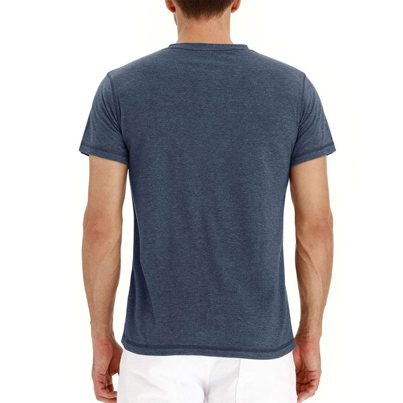 Herren-Henley-T-Shirt mit Knopfleiste