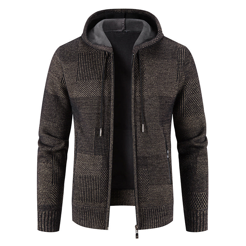 Herren warme winter reißverschlussjacke