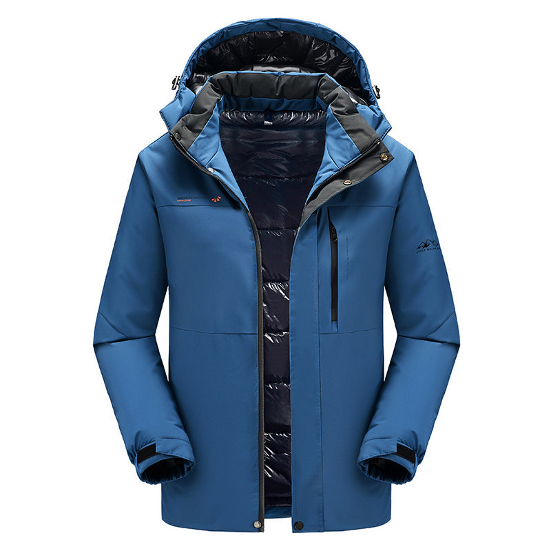 Herren Outdoor-Winterjacke mit wasserdichter Beschichtung