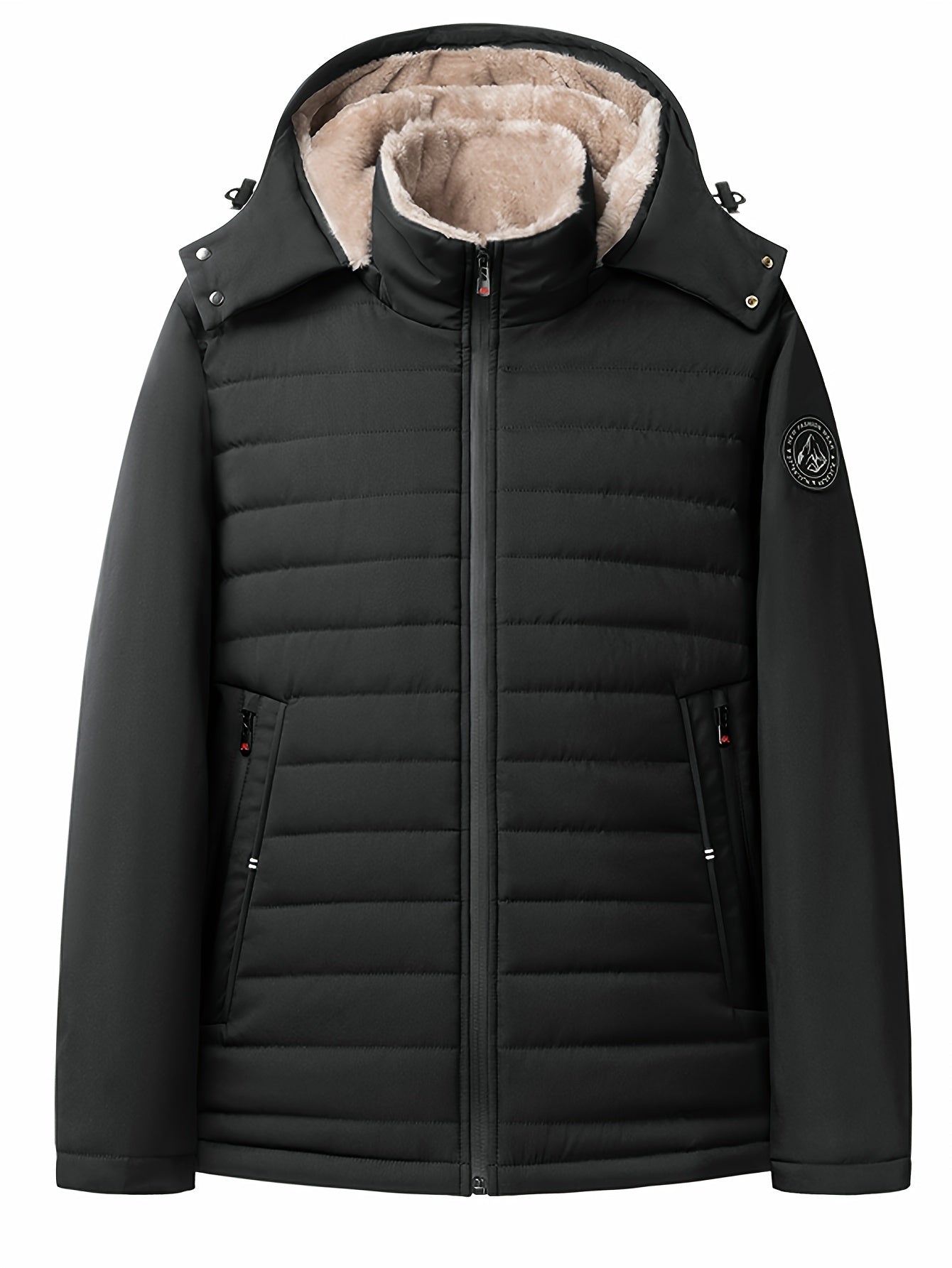 Herren-Winterjacke mit Fleece-Futter