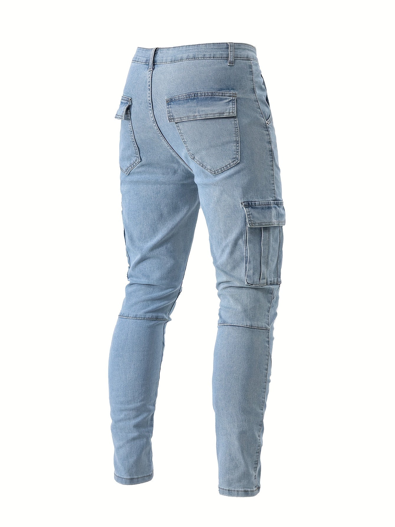 Herren cargo denim jeans mit hohem stretch