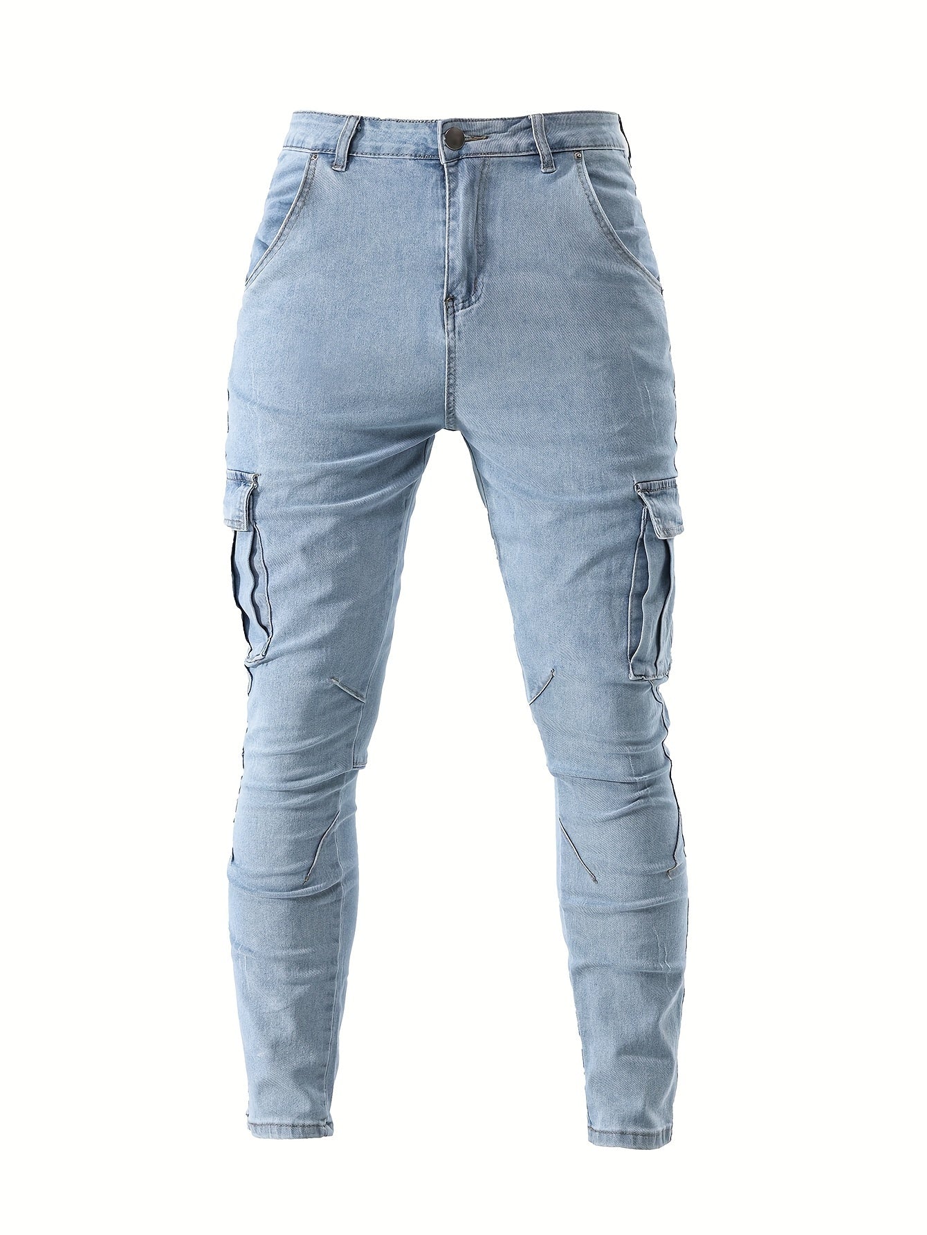 Herren cargo denim jeans mit hohem stretch