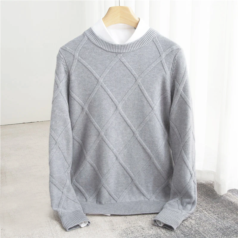 Herren pullover aus kaschmirwolle