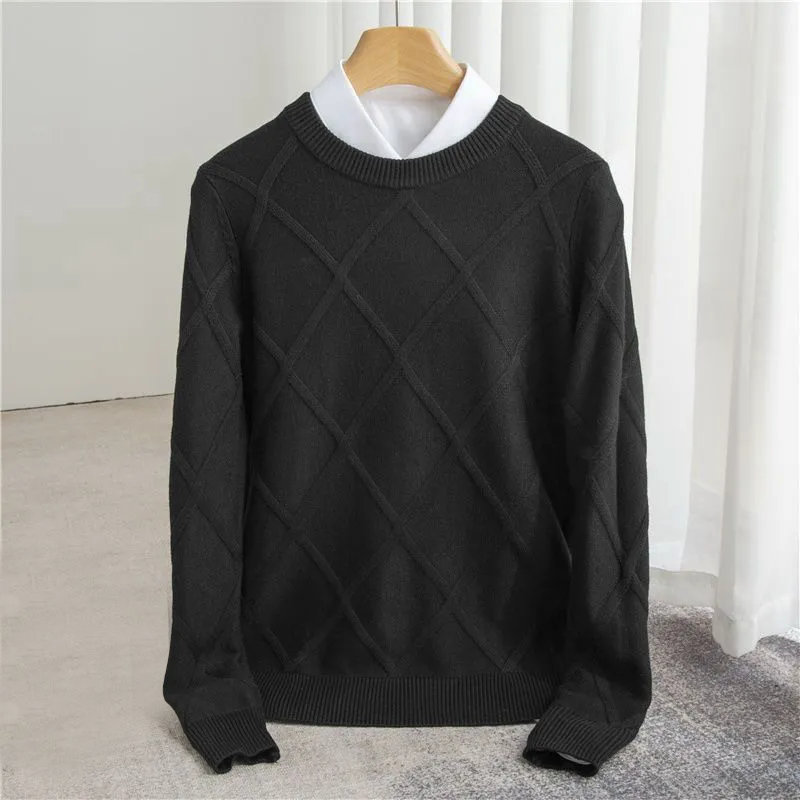 Herren pullover aus kaschmirwolle