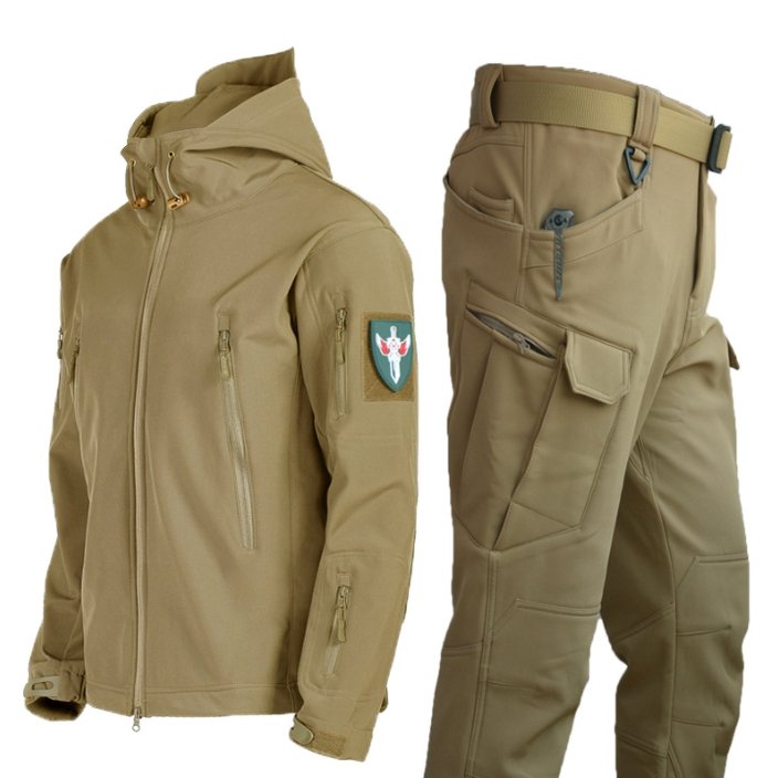 Herren Militärjacke und Hose mit wasserdichter Beschichtung