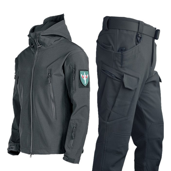 Herren Militärjacke und Hose mit wasserdichter Beschichtung