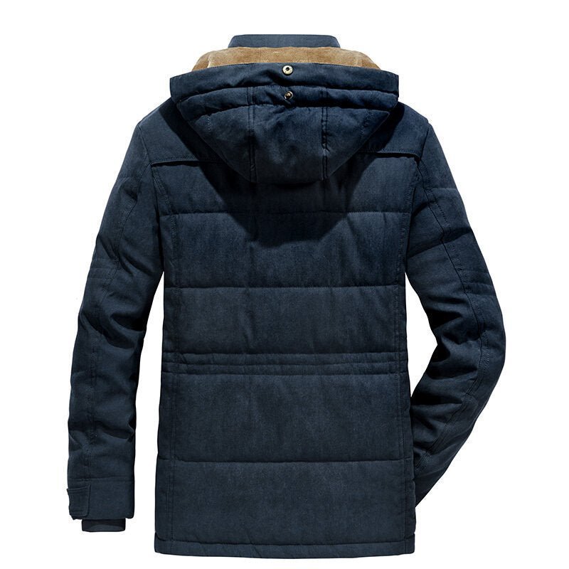 Herren Wintermantel mit warmer Fütterung und Details