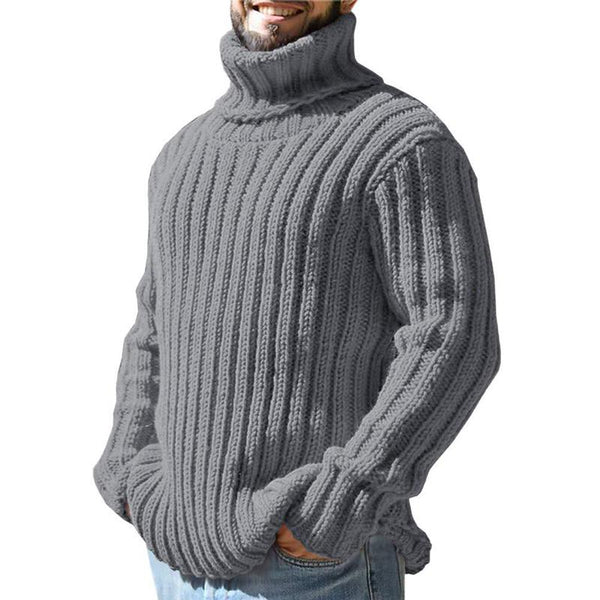 Herren Strickpullover mit Rollkragen