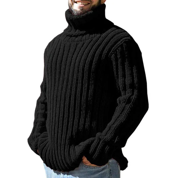 Herren Strickpullover mit Rollkragen